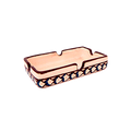 Cenicero rectangular café