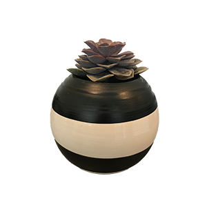 Maceta Youali grande rayada